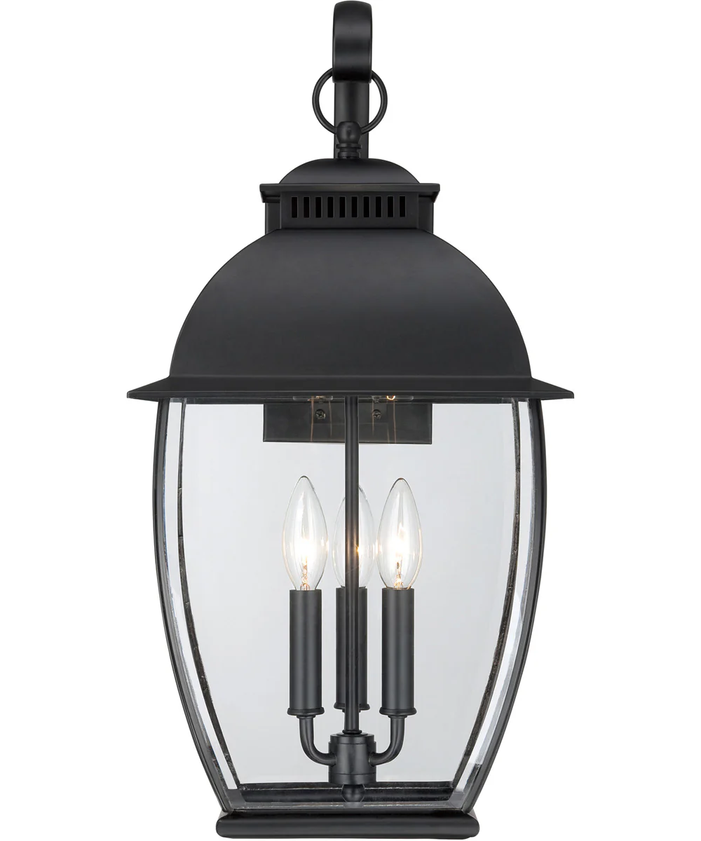 Bain Large 3-light Outdoor Wall Light Mystic Black - Image 4