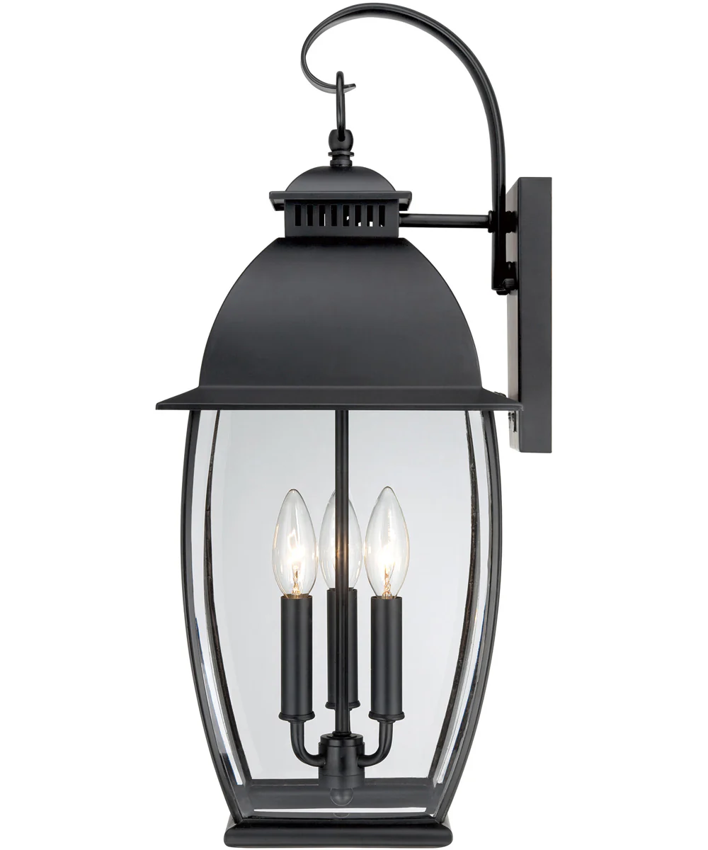 Bain Large 3-light Outdoor Wall Light Mystic Black - Image 5