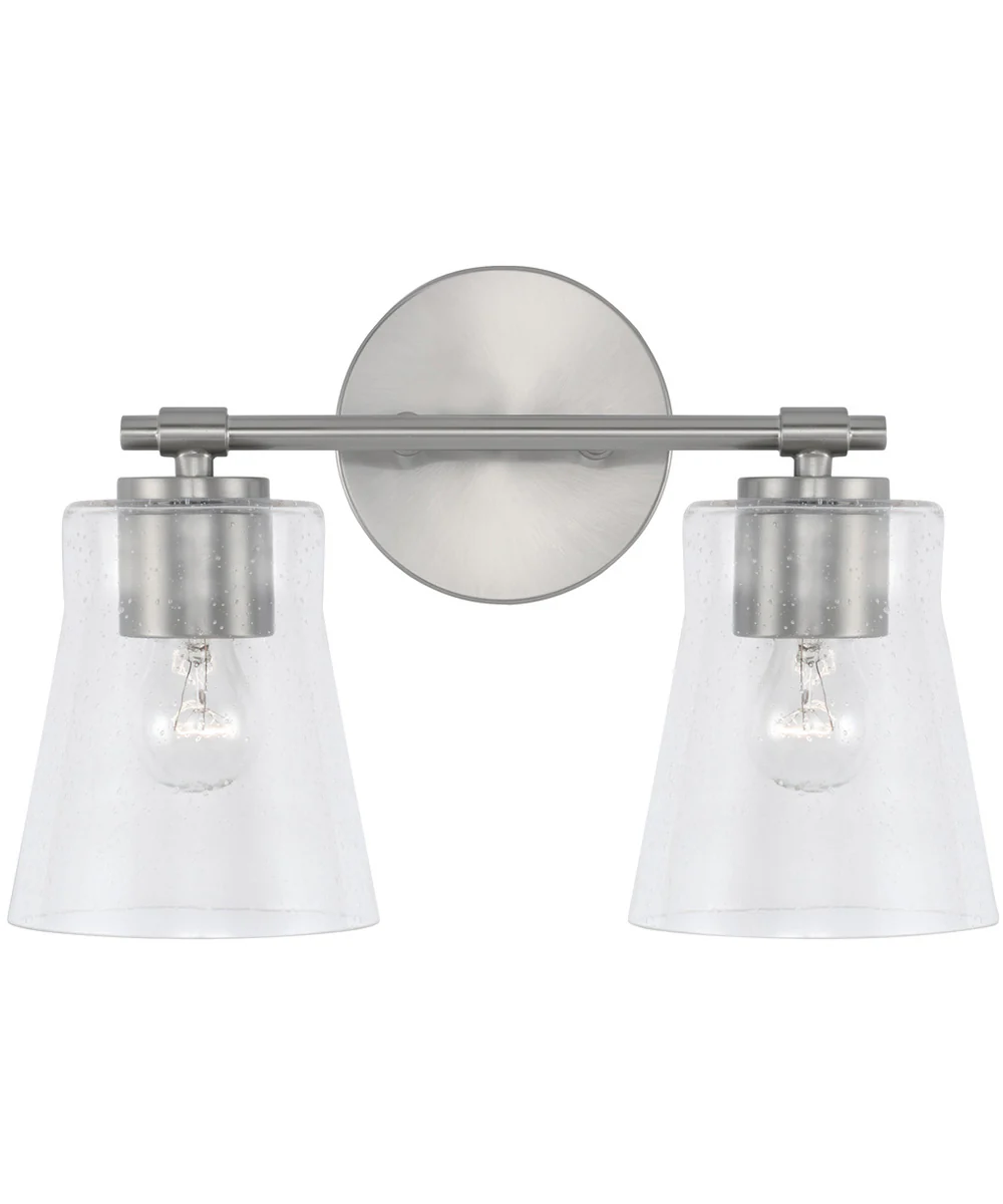 Baker 2-Light Vanity Brushed Nickel - Image 4