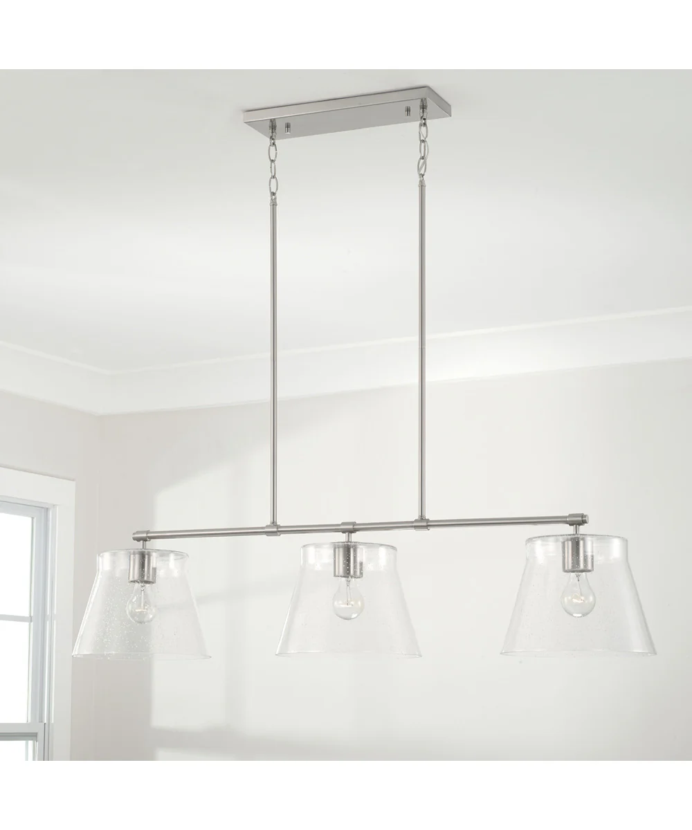 Baker 3-Light Island Brushed Nickel - Image 2