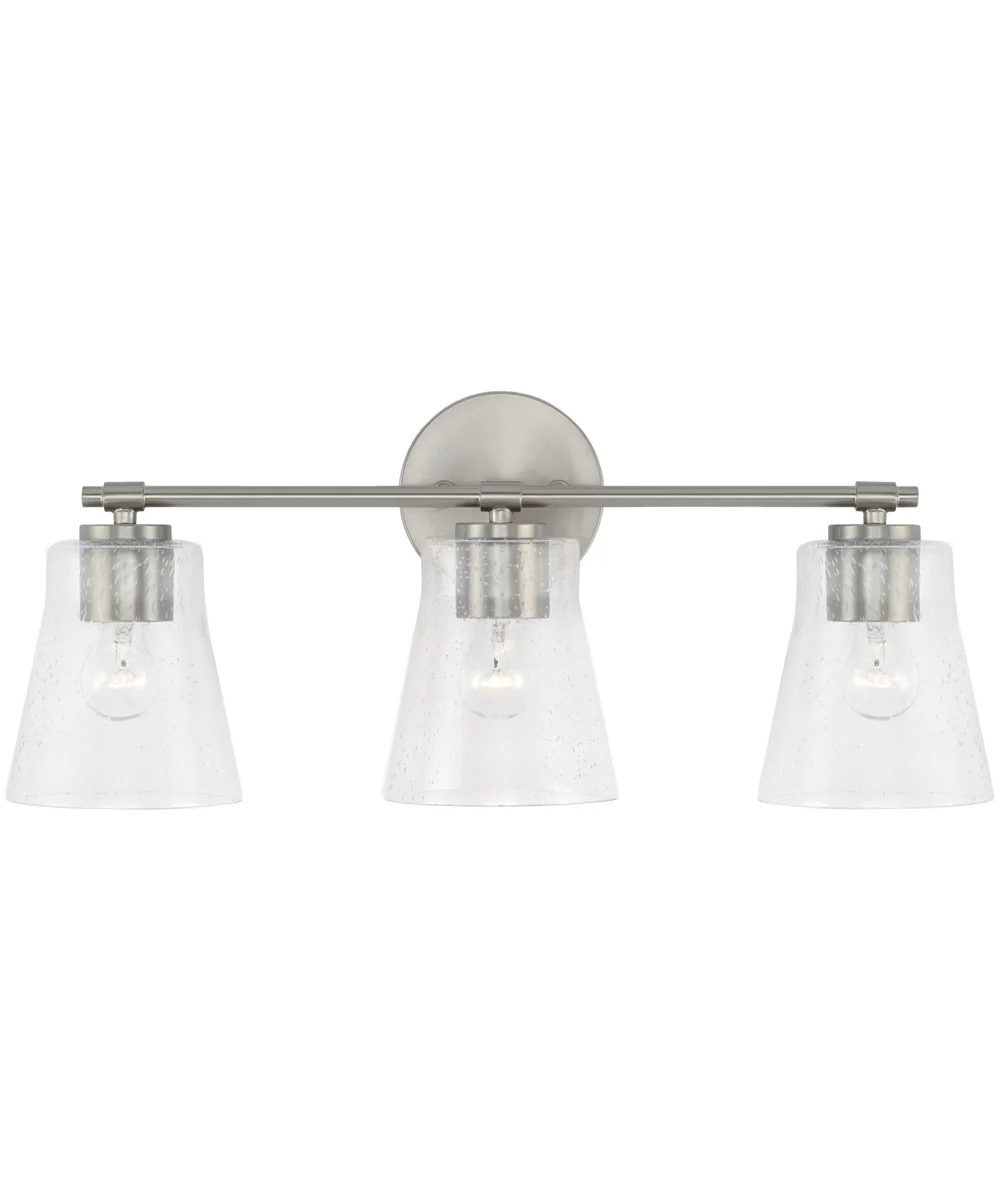 Baker 3-Light Vanity Brushed Nickel - Image 4