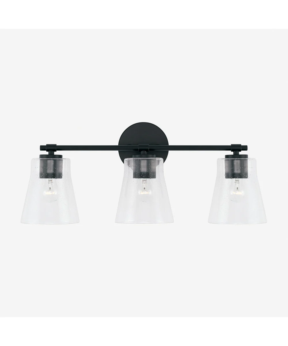 Baker 3-Light Vanity Matte Black - Image 4