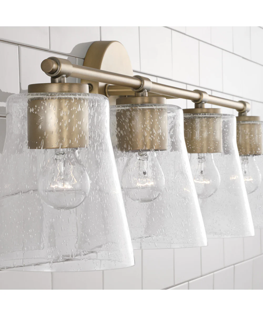 Baker 4-Light Vanity Aged Brass - Image 3