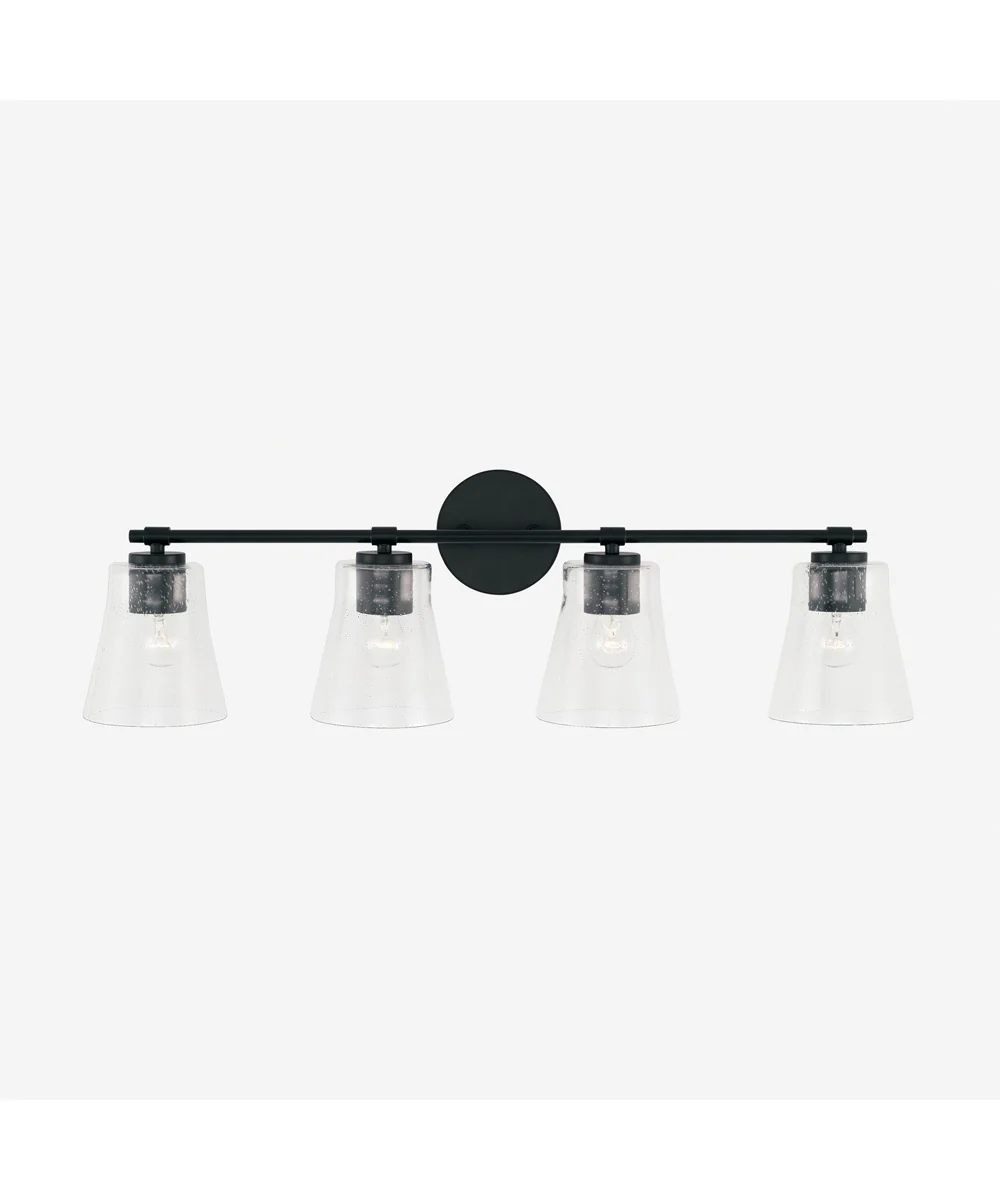 Baker 4-Light Vanity Matte Black - Image 4