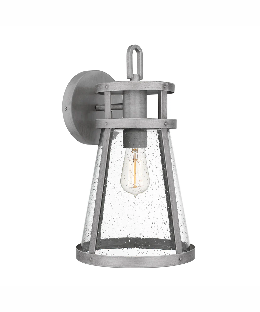 Barber Large 1-light Outdoor Wall Light Antique Coastal Armour Aluminum Brushed Aluminum - Image 2