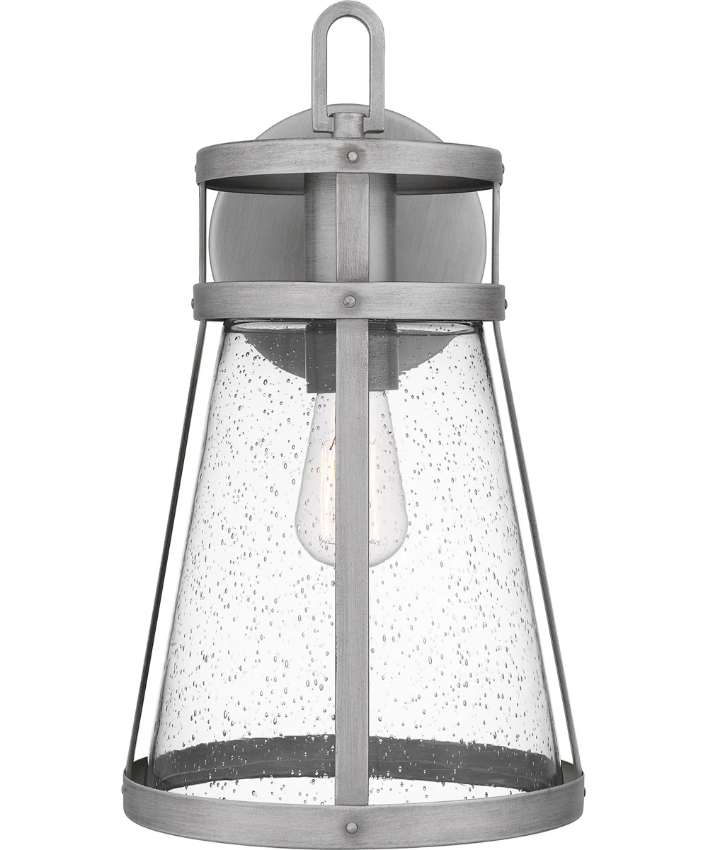 Barber Large 1-light Outdoor Wall Light Antique Coastal Armour Aluminum Brushed Aluminum - Image 4