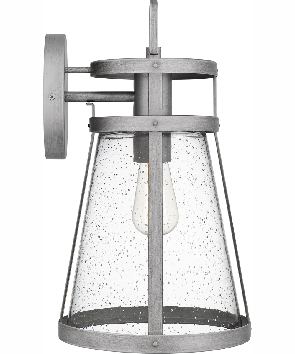 Barber Large 1-light Outdoor Wall Light Antique Coastal Armour Aluminum Brushed Aluminum - Image 5