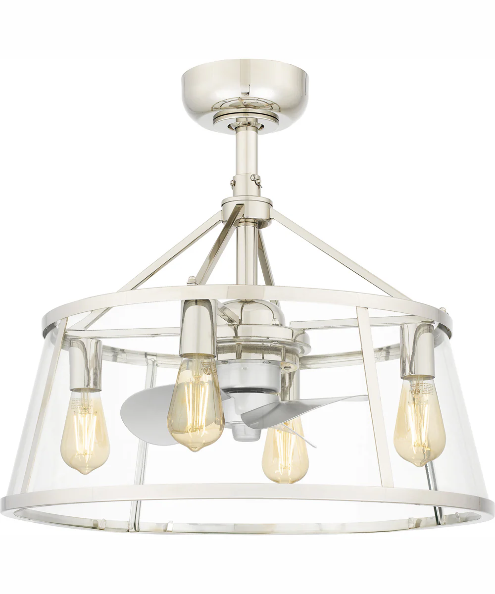 22" Barlow 4-light Fandelier Polished Nickel - Image 2