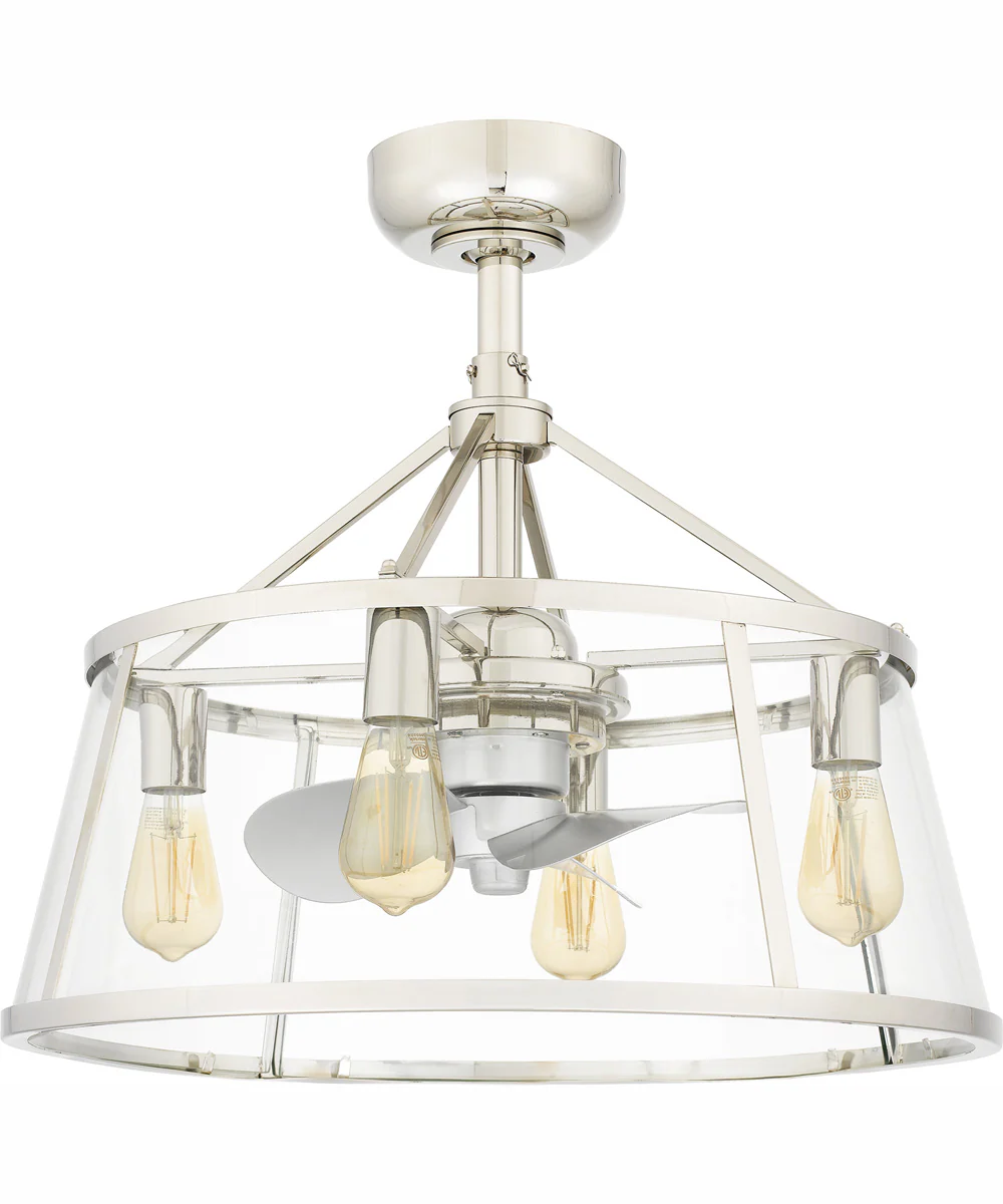 22" Barlow 4-light Fandelier Polished Nickel - Image 3