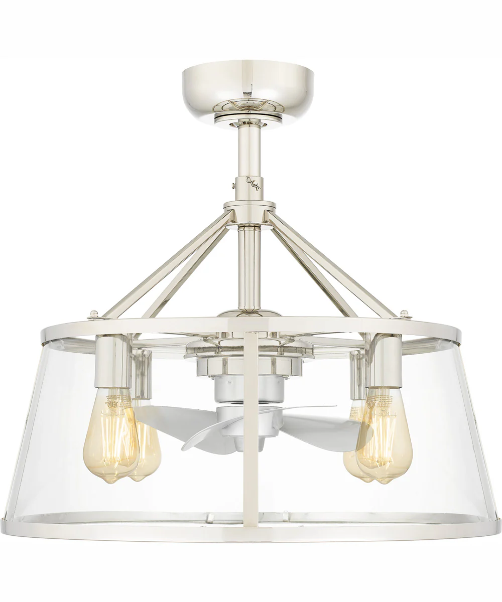 22" Barlow 4-light Fandelier Polished Nickel - Image 4