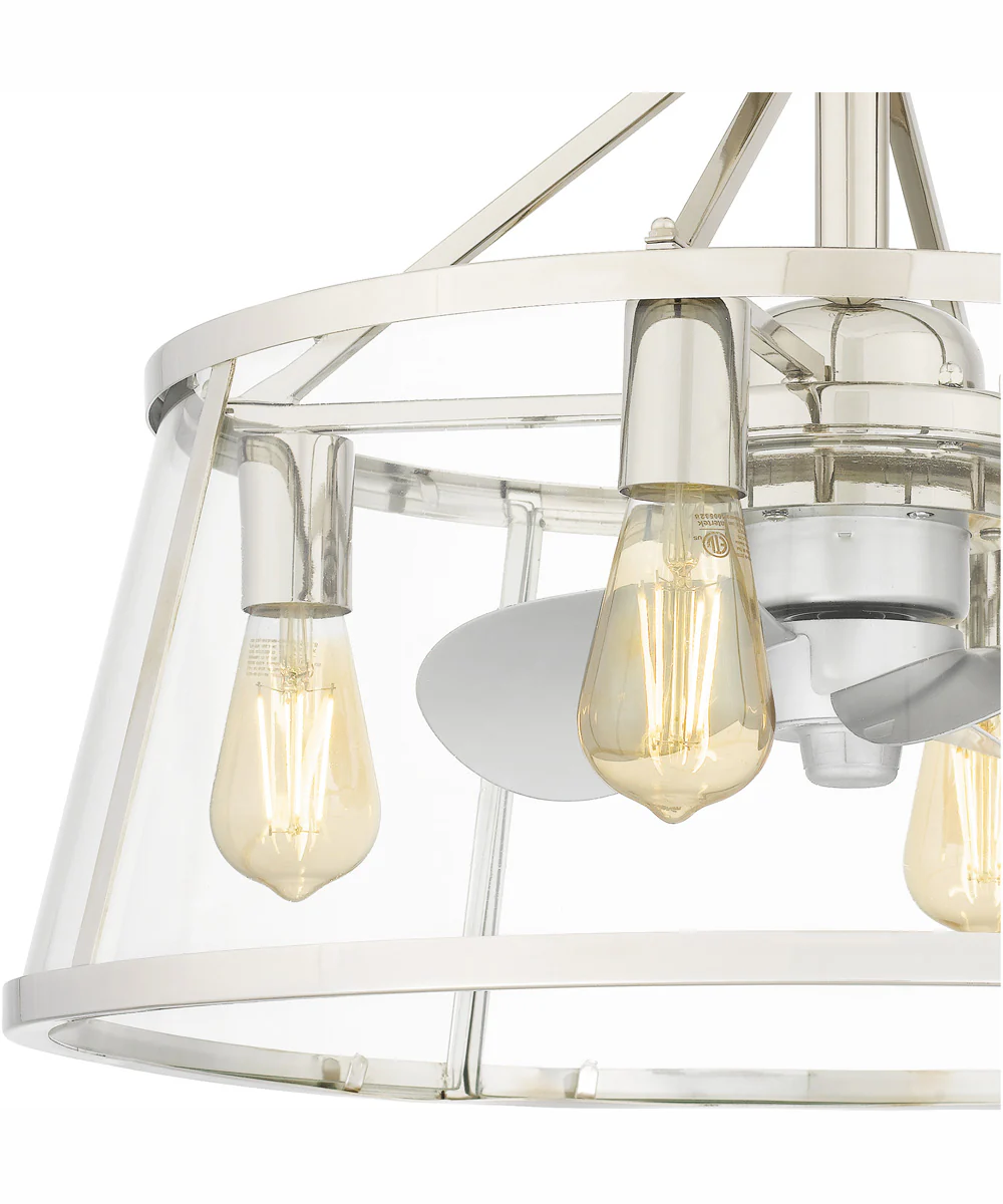 22" Barlow 4-light Fandelier Polished Nickel - Image 7