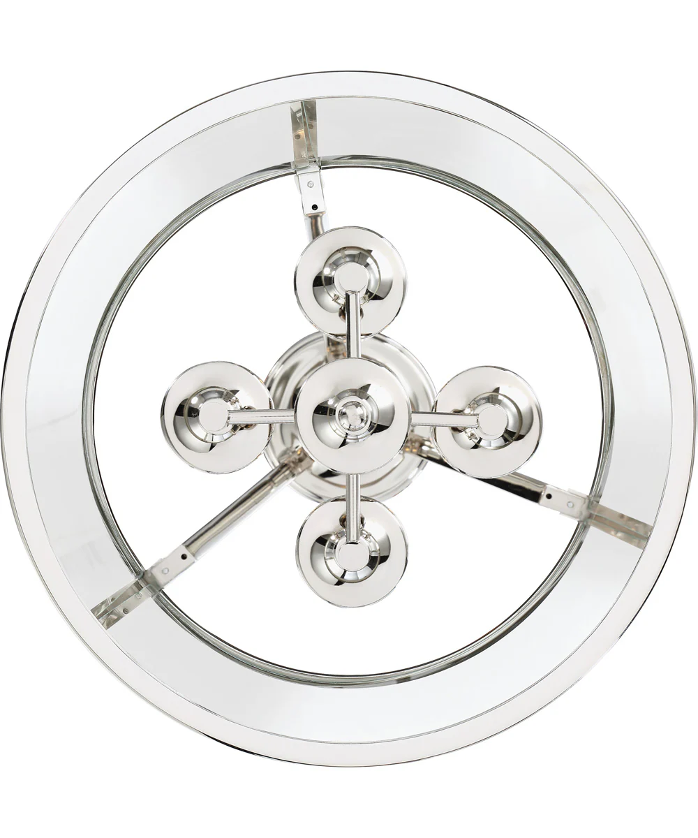 Barlow 4-light Semi Flush Mount Polished Nickel - Image 6