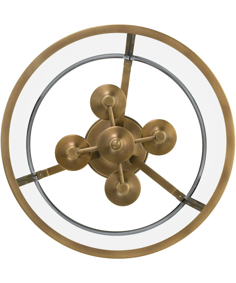 Barlow 4-light Semi Flush Mount Weathered Brass - Image 6