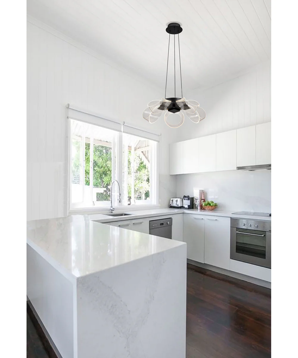 Barnett Chandelier Matte Black - Image 2