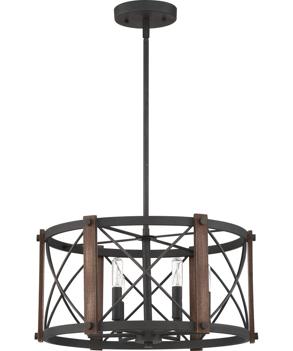 Baron 6-light Pendant Marcado Black - Image 3