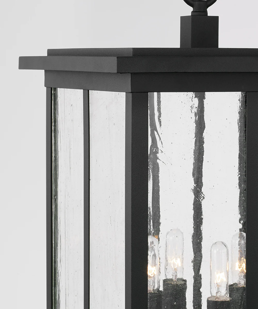 Barrett 4-Light Outdoor Hanging-Lantern Rain or Shine - Black - Image 3