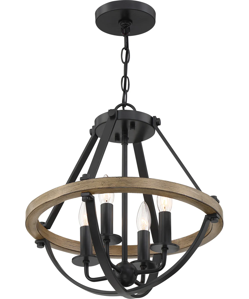 Bartlett 4-light Pendant Earth Black - Image 4