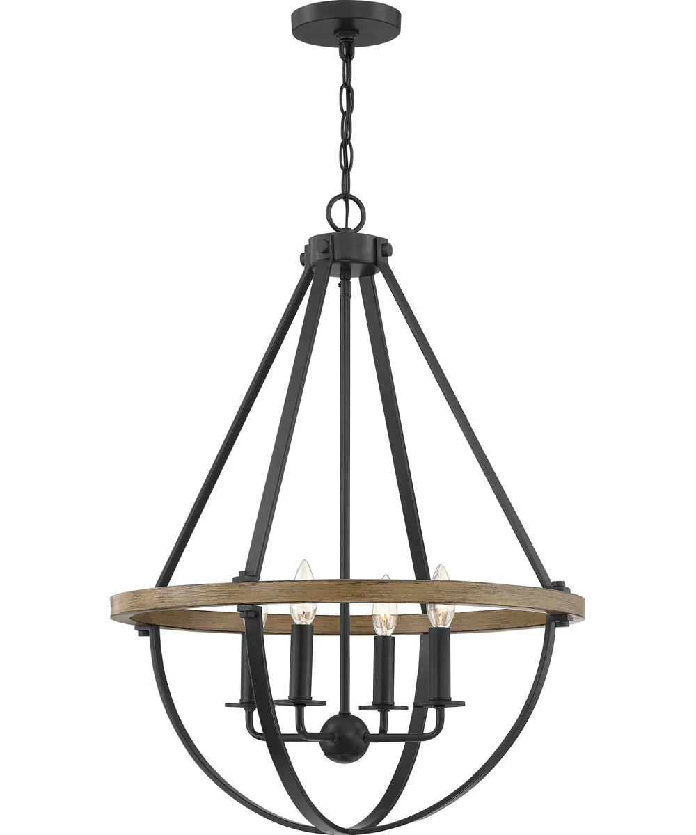Bartlett 4-light Pendant Earth Black - Image 2