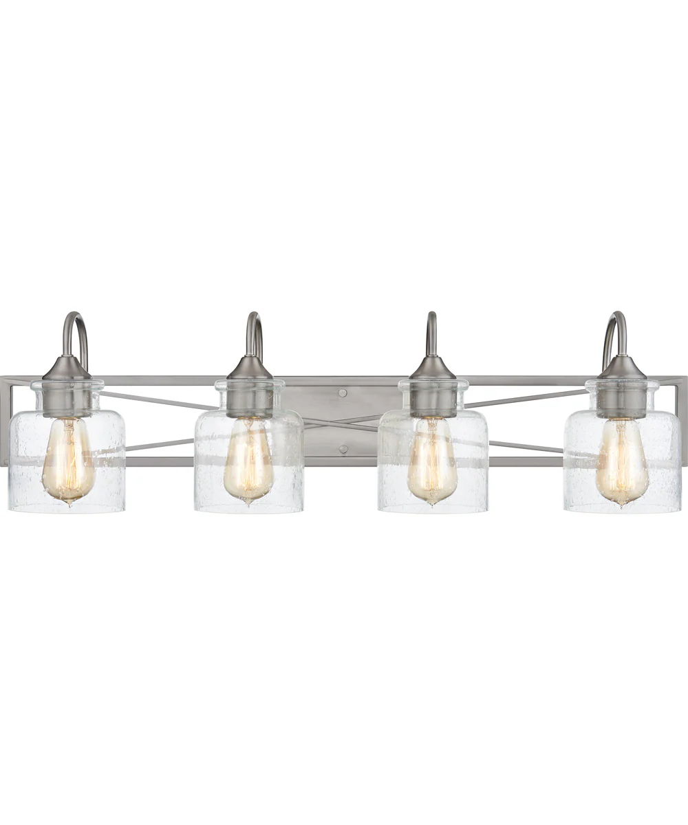 Bartley Extra Large 4-light Bath Light Brushed Nickel - Image 2