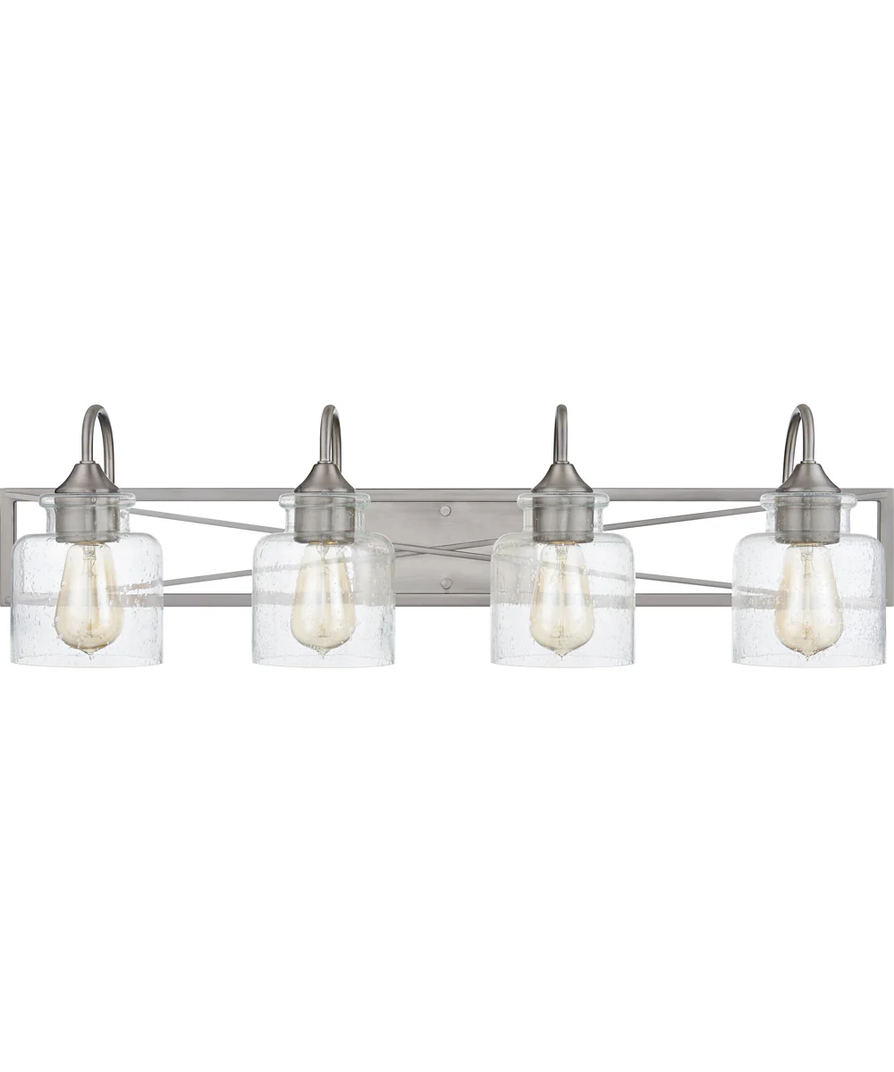Bartley Extra Large 4-light Bath Light Brushed Nickel - Image 3