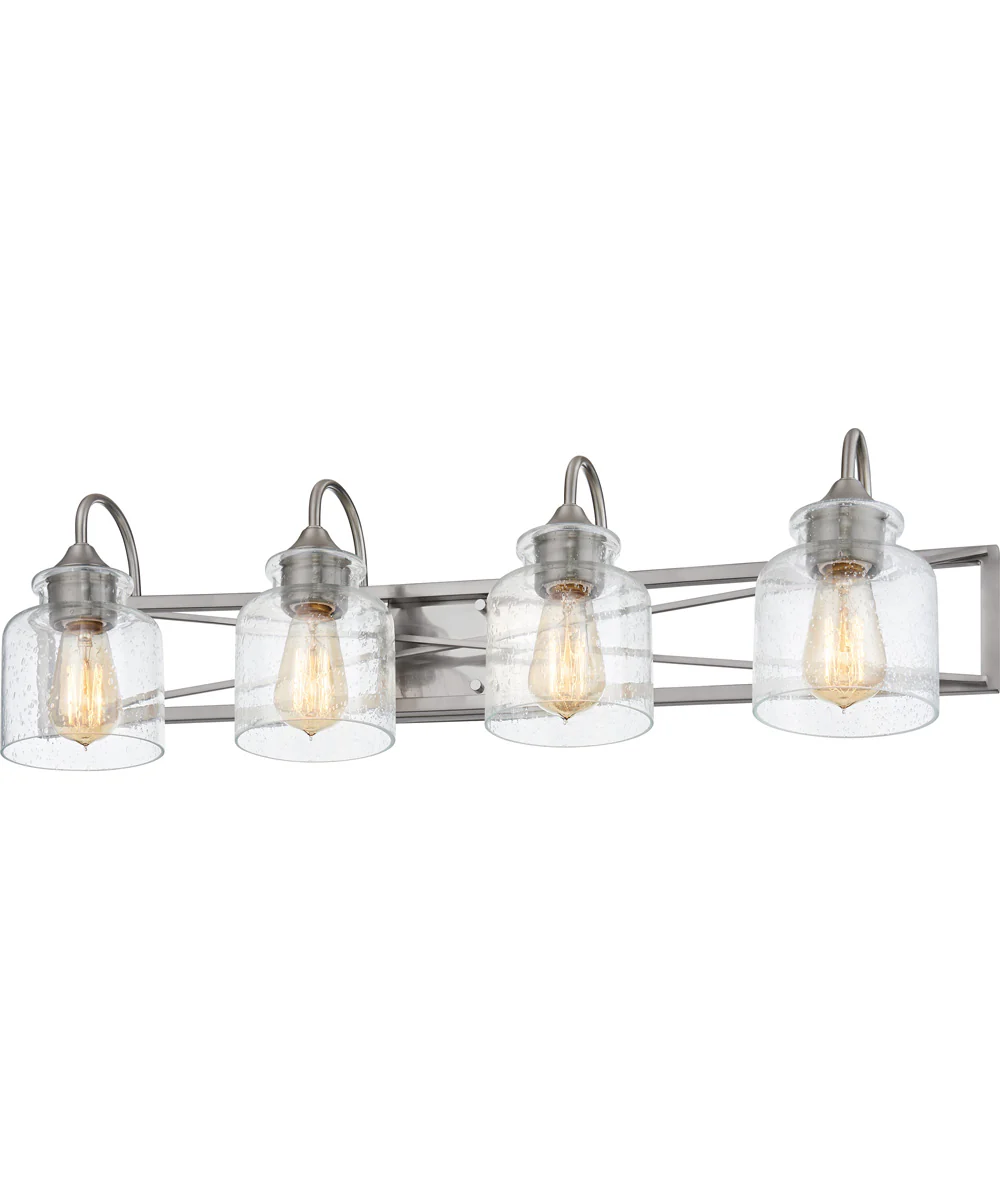 Bartley Extra Large 4-light Bath Light Brushed Nickel - Image 4