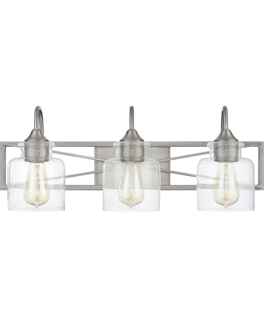 Bartley Large 3-light Bath Light Brushed Nickel - Image 3
