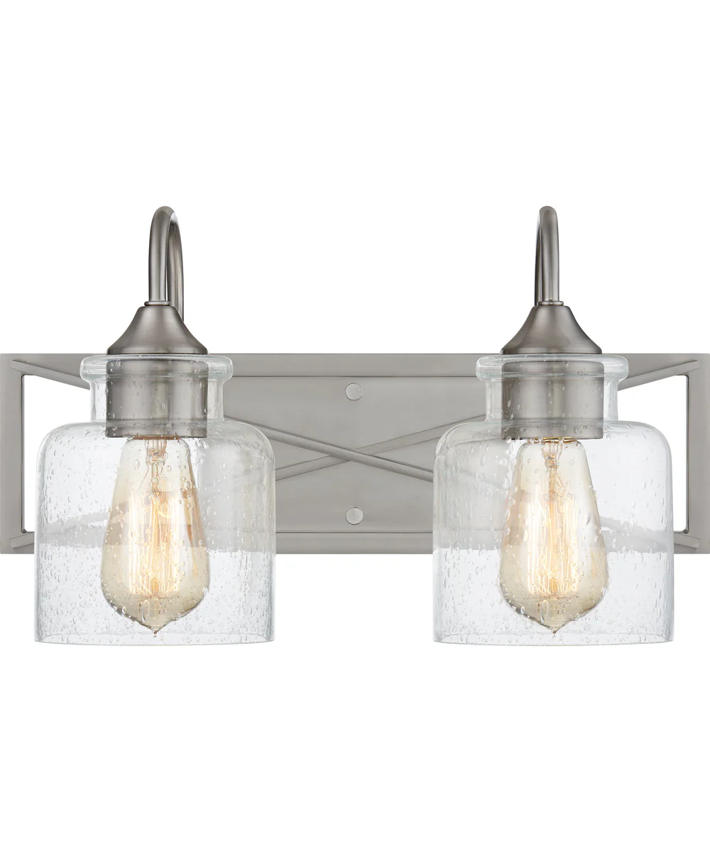 Bartley Medium 2-light Bath Light Brushed Nickel