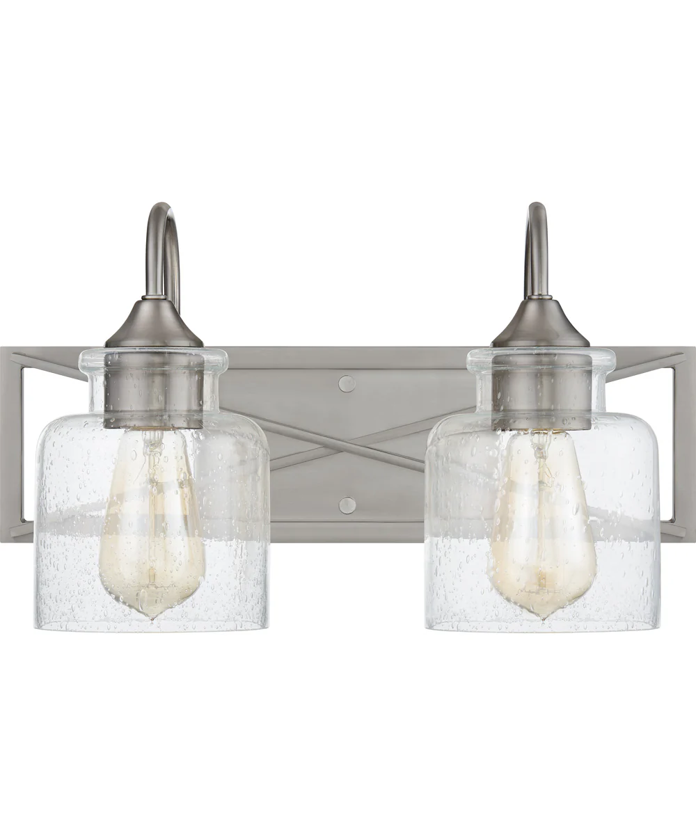 Bartley Medium 2-light Bath Light Brushed Nickel - Image 3