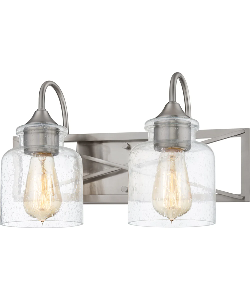 Bartley Medium 2-light Bath Light Brushed Nickel - Image 4