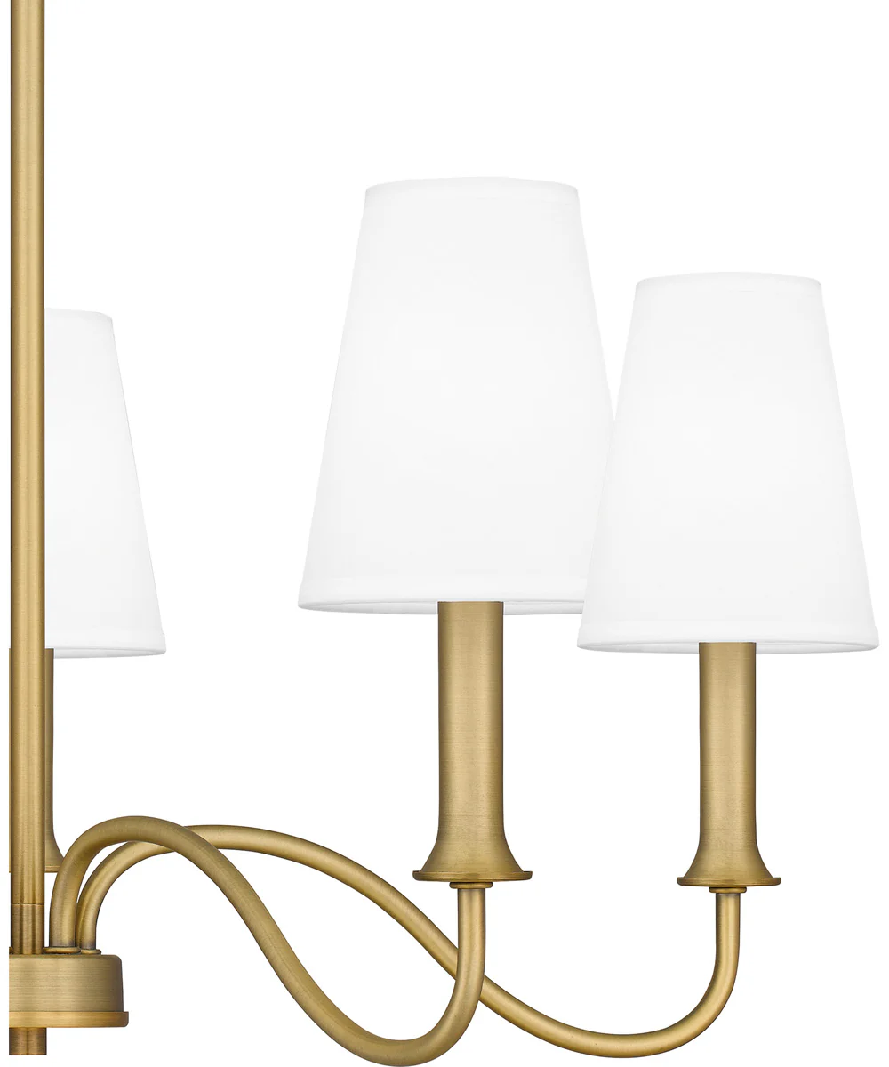 Beatty 5-light Chandelier Aged Brass - Image 5