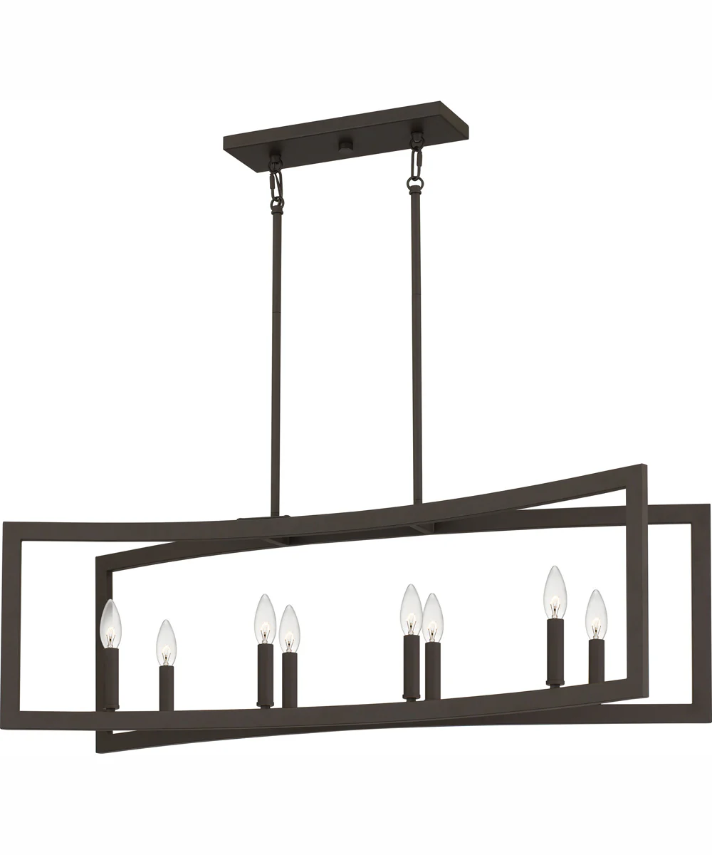Beaufain Medium 8-light Island Light Old Bronze