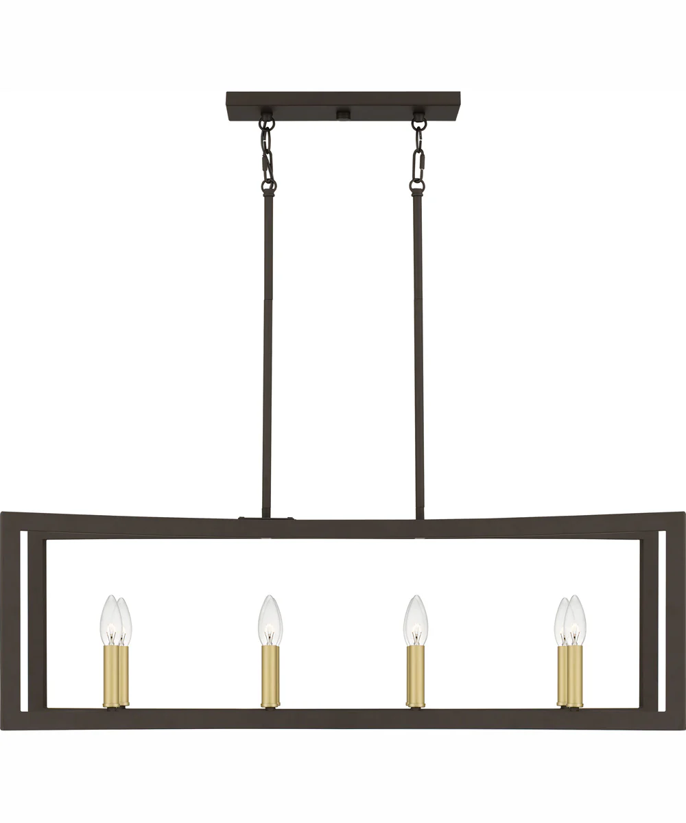 Beaufain Medium 8-light Island Light Old Bronze - Image 8