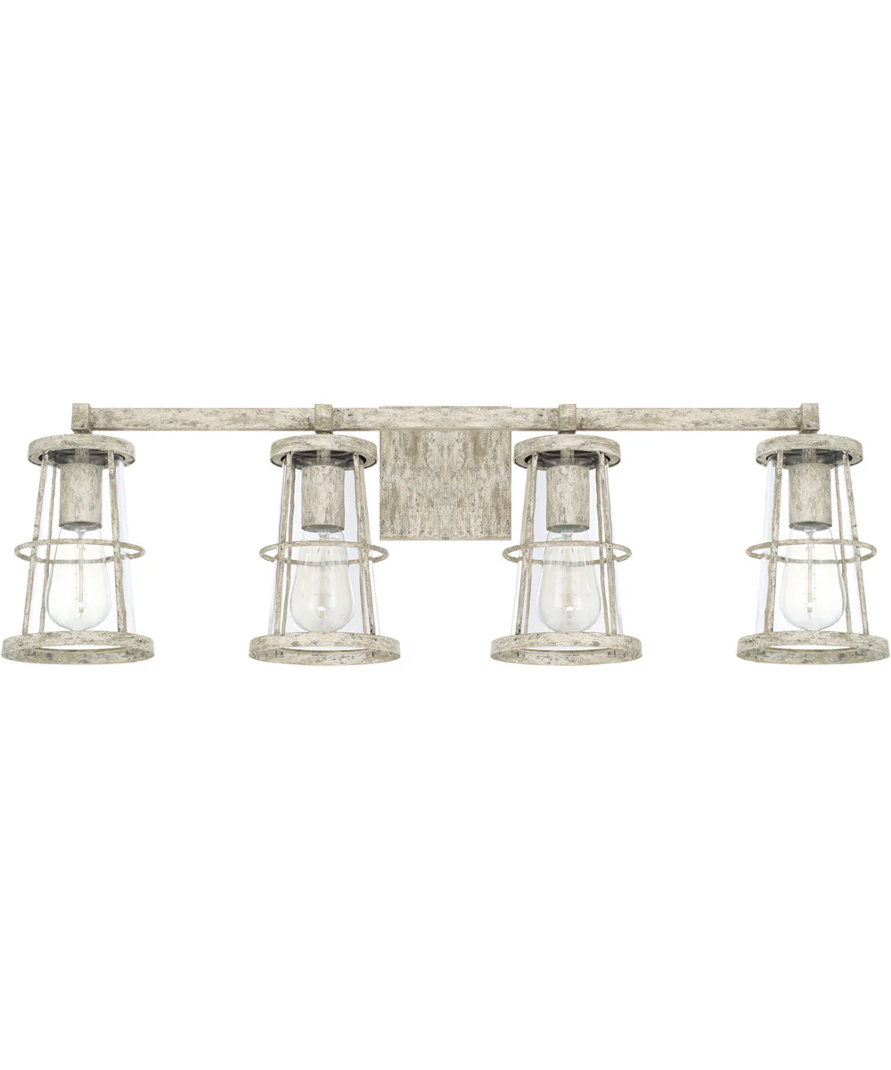 Beaufort 4-Light Vanity In Mystic Sand With Clear Glass