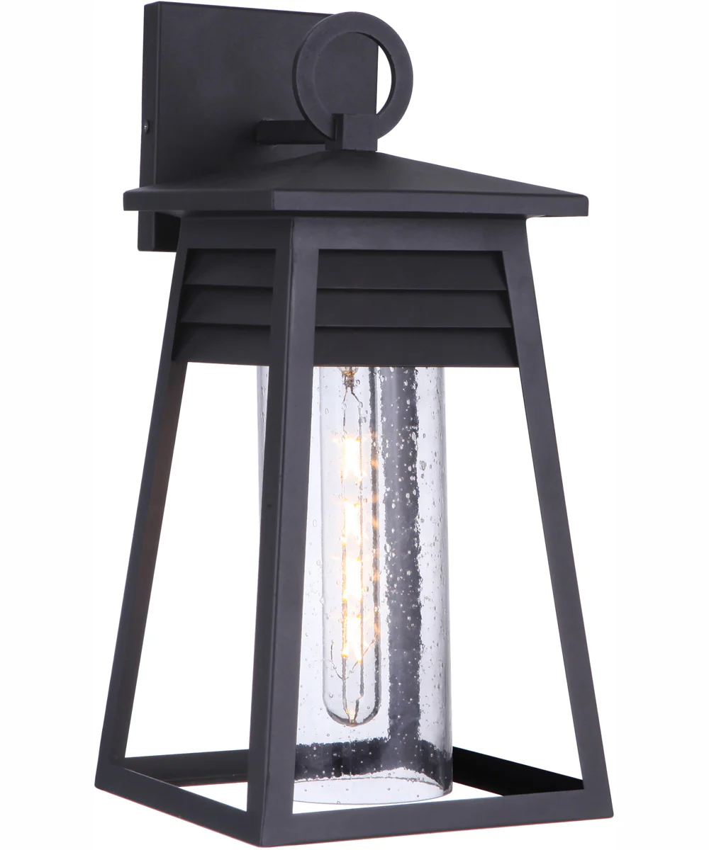 Becca 1-Light Outdoor Wall Lantern Matte Black - Image 2