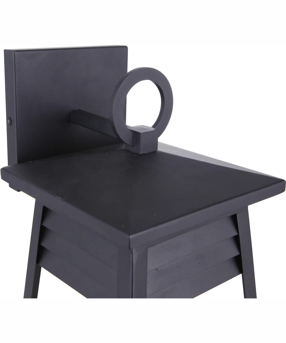 Becca 1-Light Outdoor Wall Lantern Matte Black - Image 6