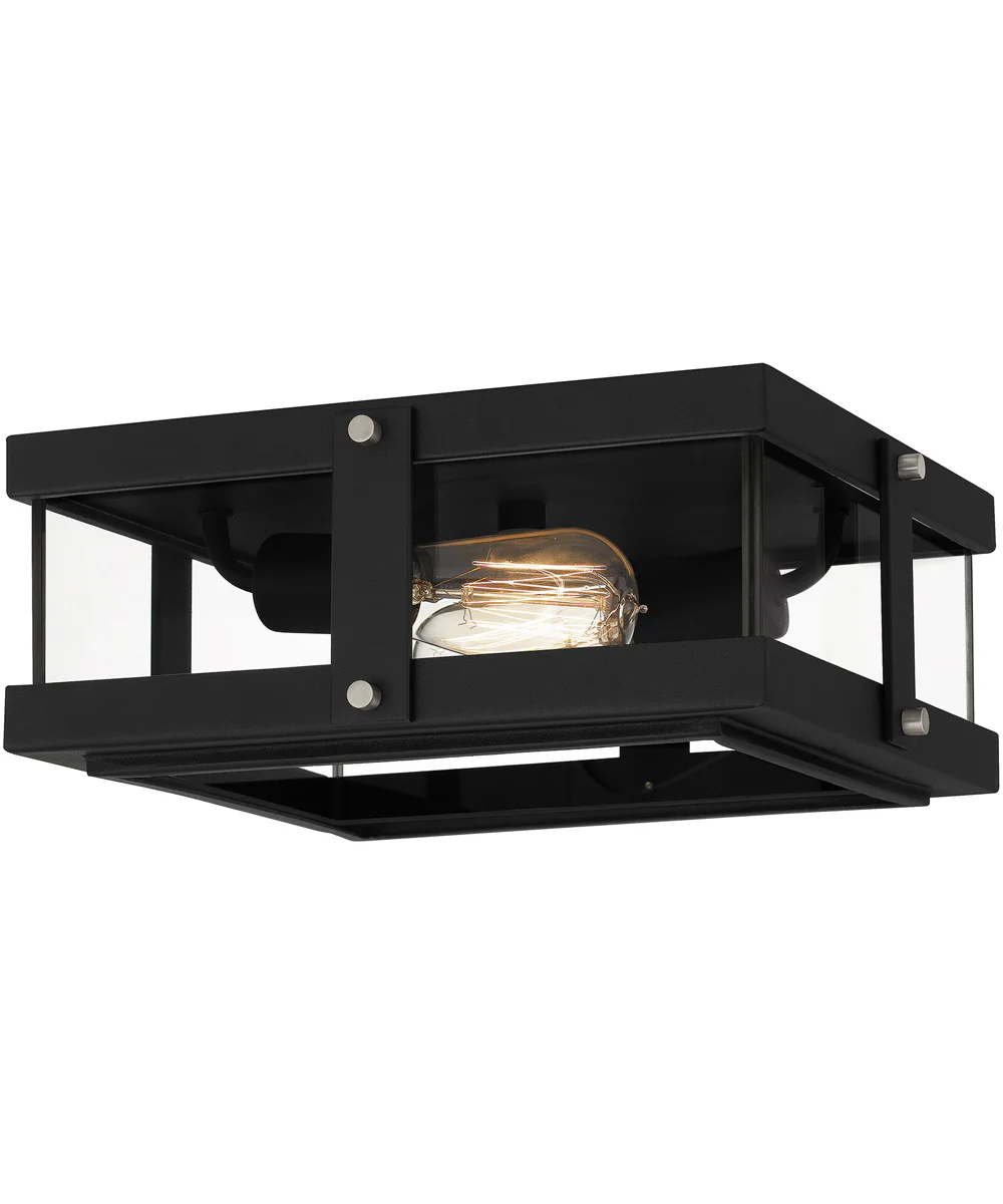 Beck 2-light Flush Mount Earth Black - Image 2