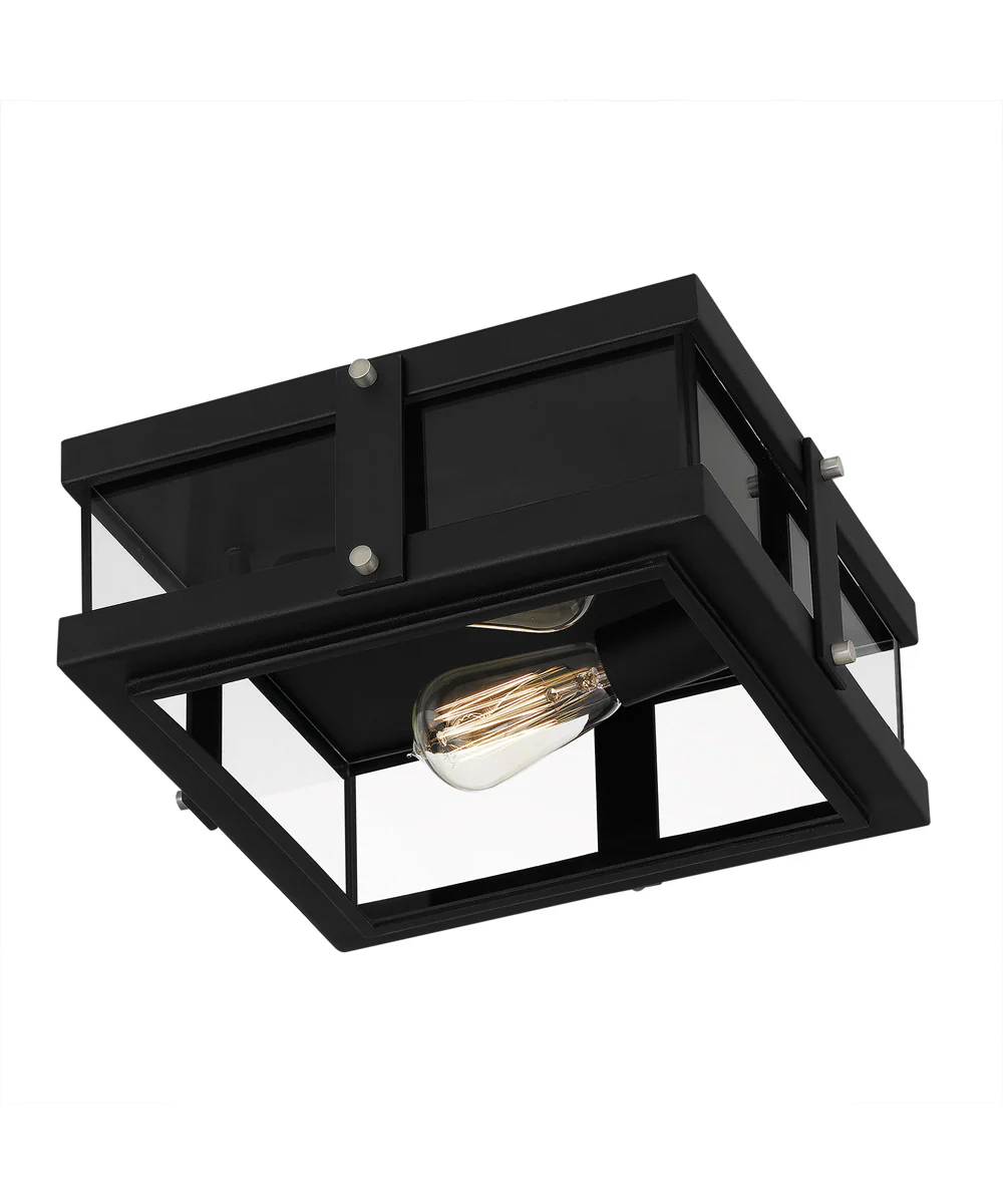 Beck 2-light Flush Mount Earth Black - Image 5