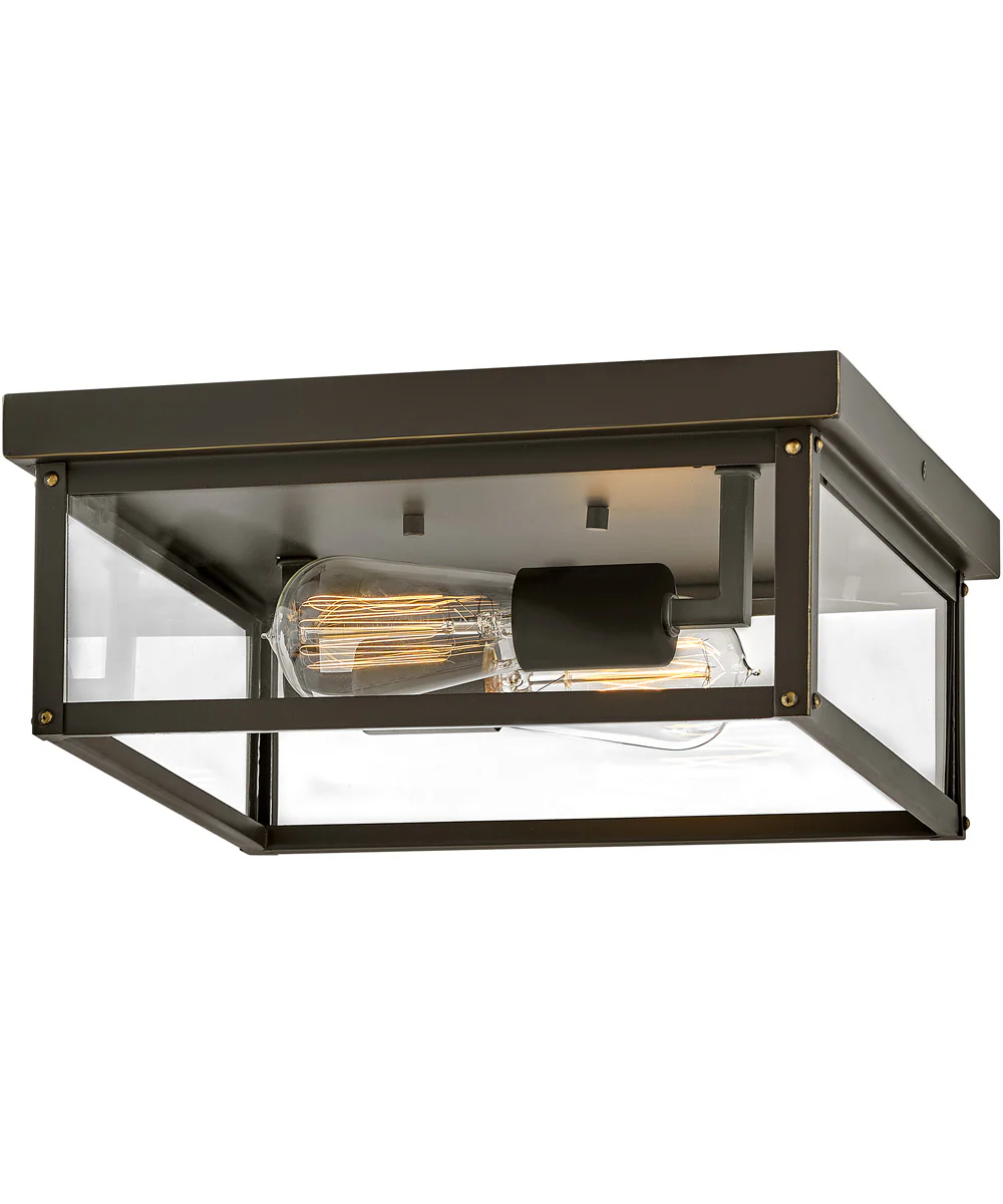 Beckham 2-Light Medium Flush Mount in Oil Rubbed Bronze