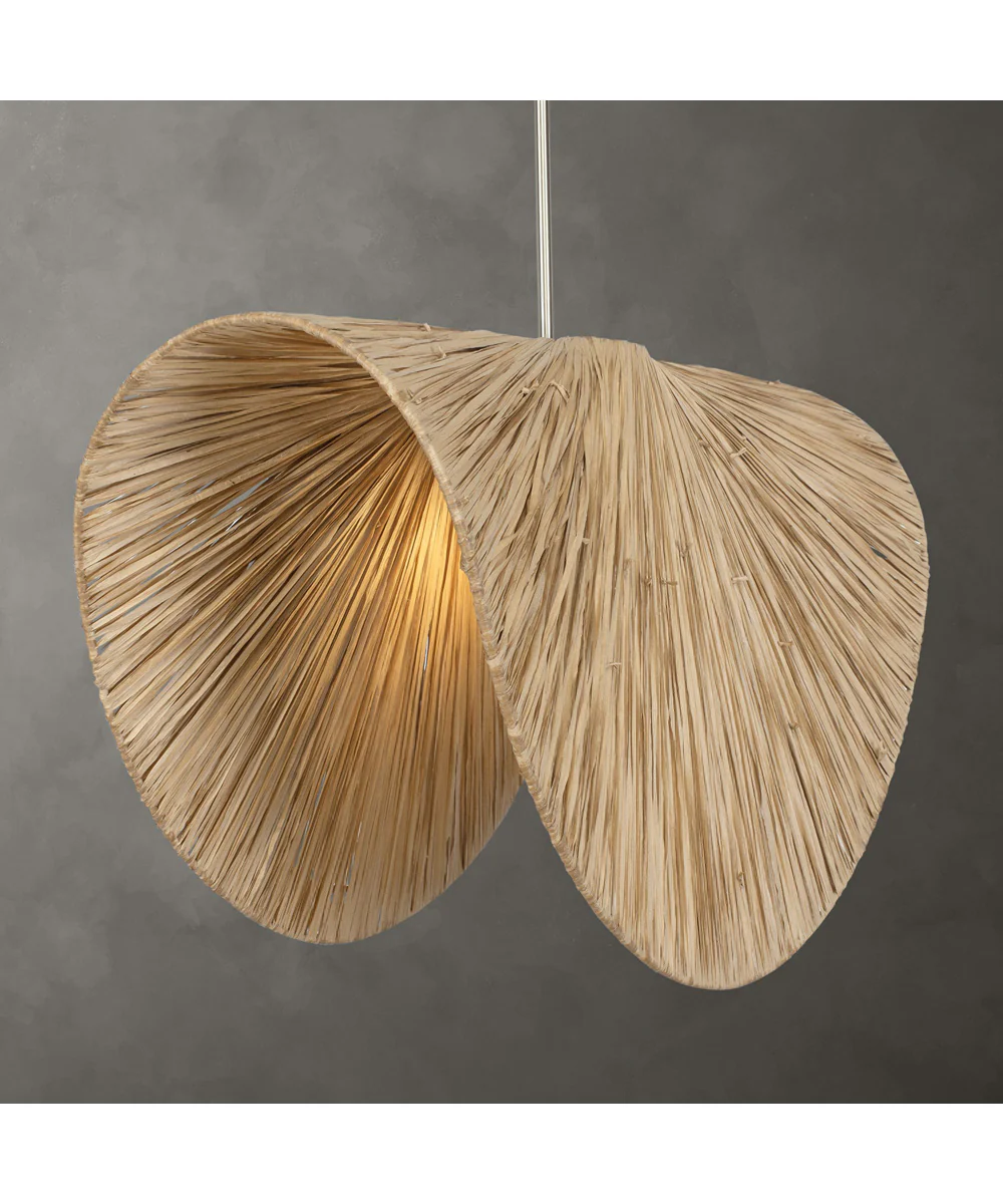 Bend 1 Light Raffia Pendant - Image 2