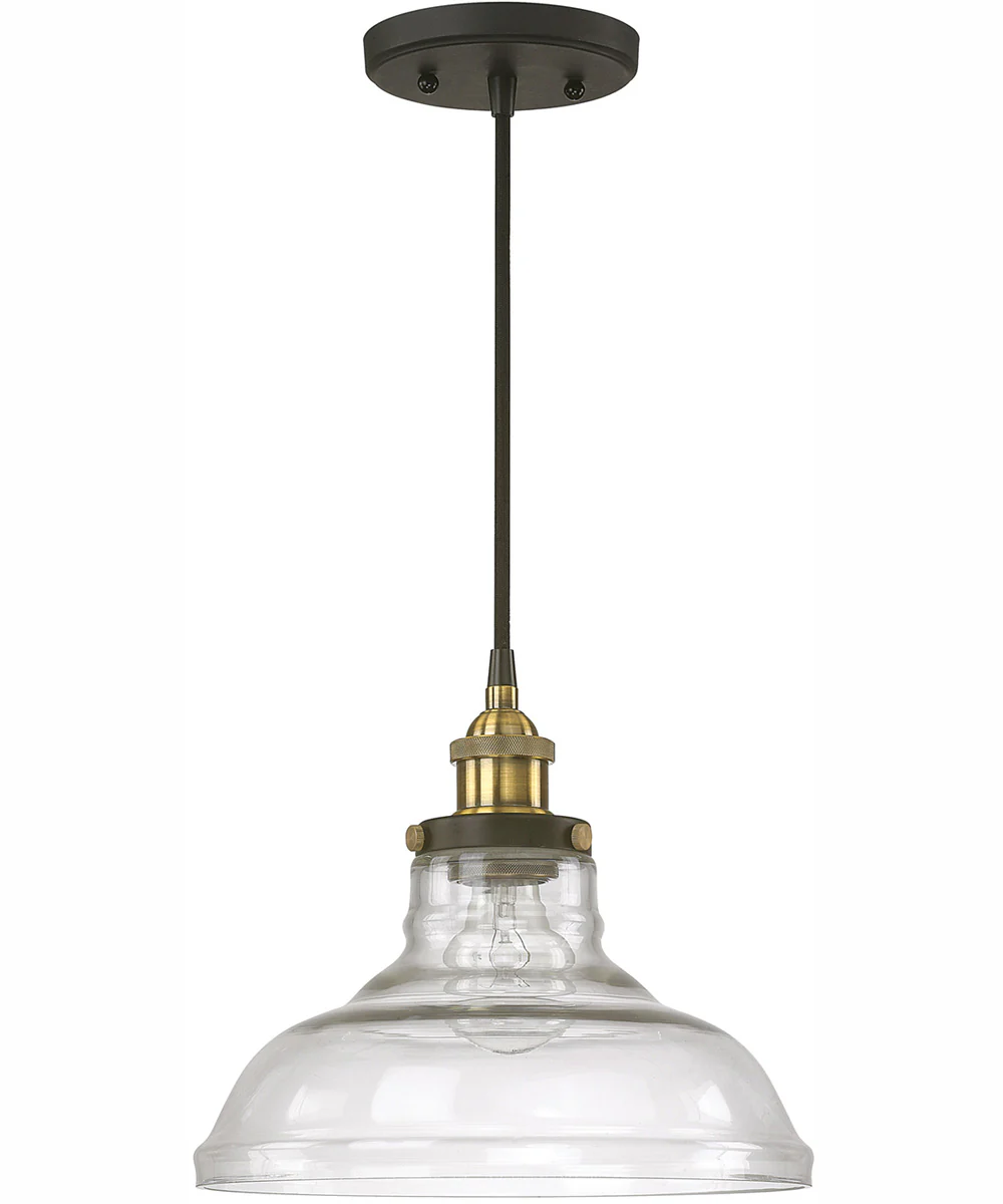 Benji 1-Light Pendant Bronze and Brass