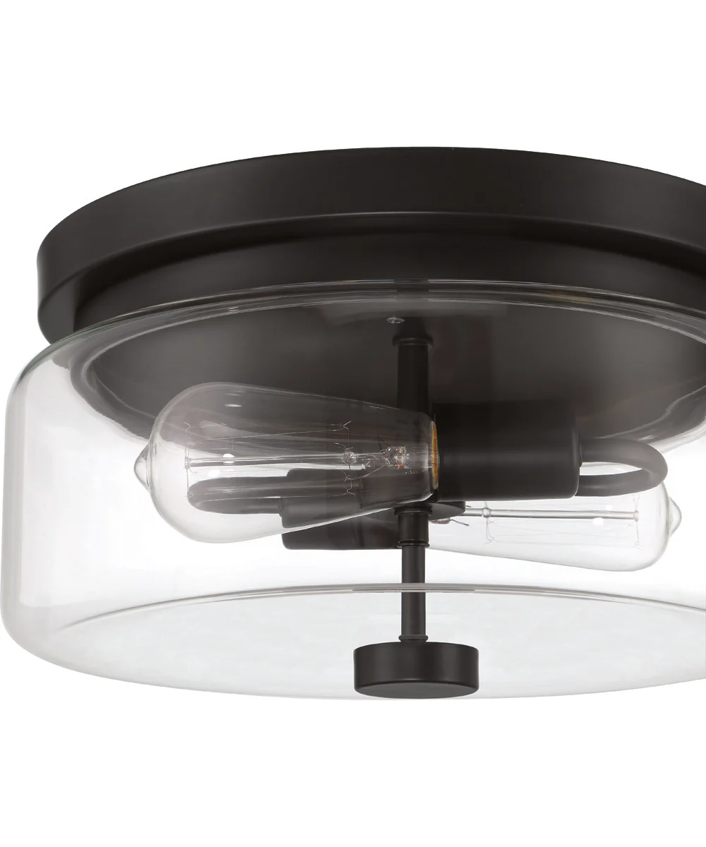 Bennet 2-Light Outdoor Flush Midnight - Image 4