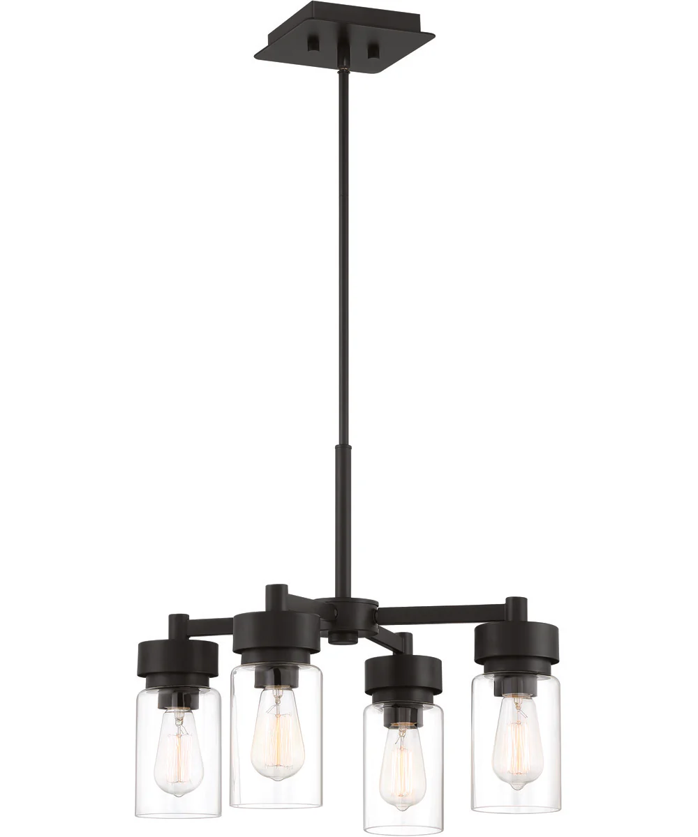 Bennet 4-Light Outdoor Chandelier Midnight - Image 2