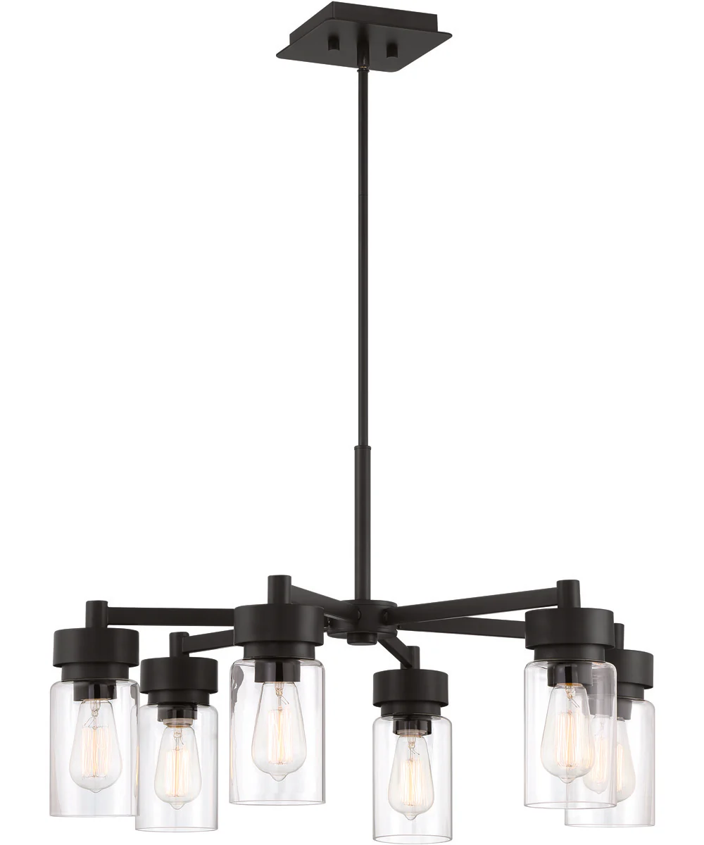 Bennet 6-Light Outdoor Chandelier Midnight - Image 2
