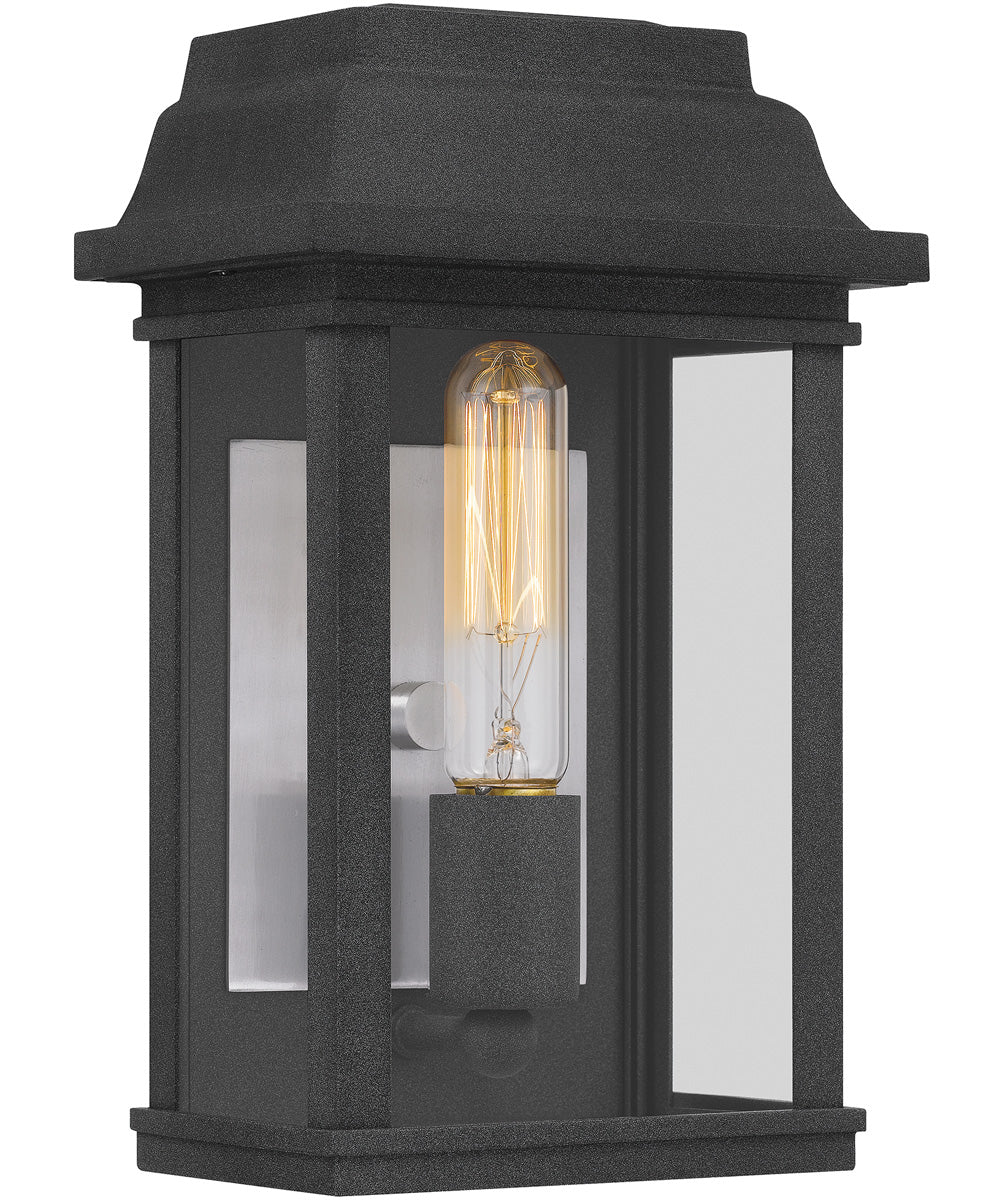 Berkley Small 1-light Outdoor Wall Light Coastal Armour Aluminum Mottled Black - Image 2