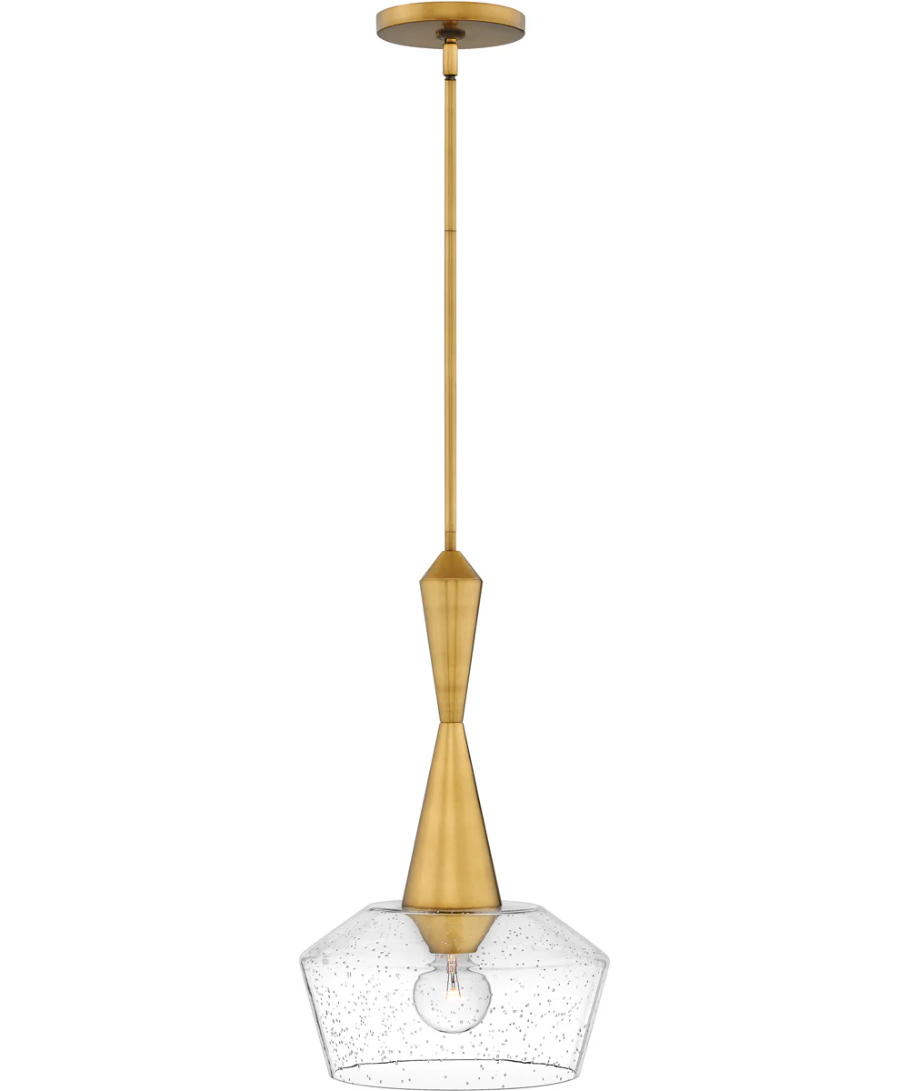 Bette 1-Light Small Pendant in Heritage Brass