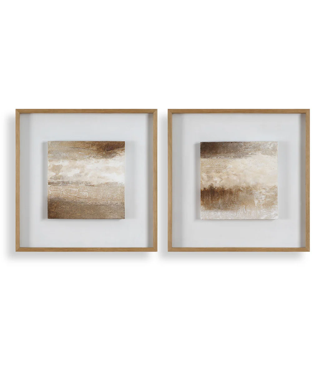 Between Lines Abstract Painting, Set of 2