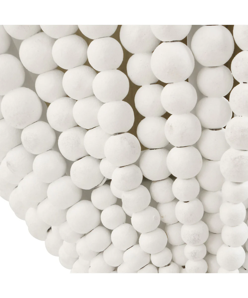 Biddeford 1 Light White Beaded Sconce - Image 3