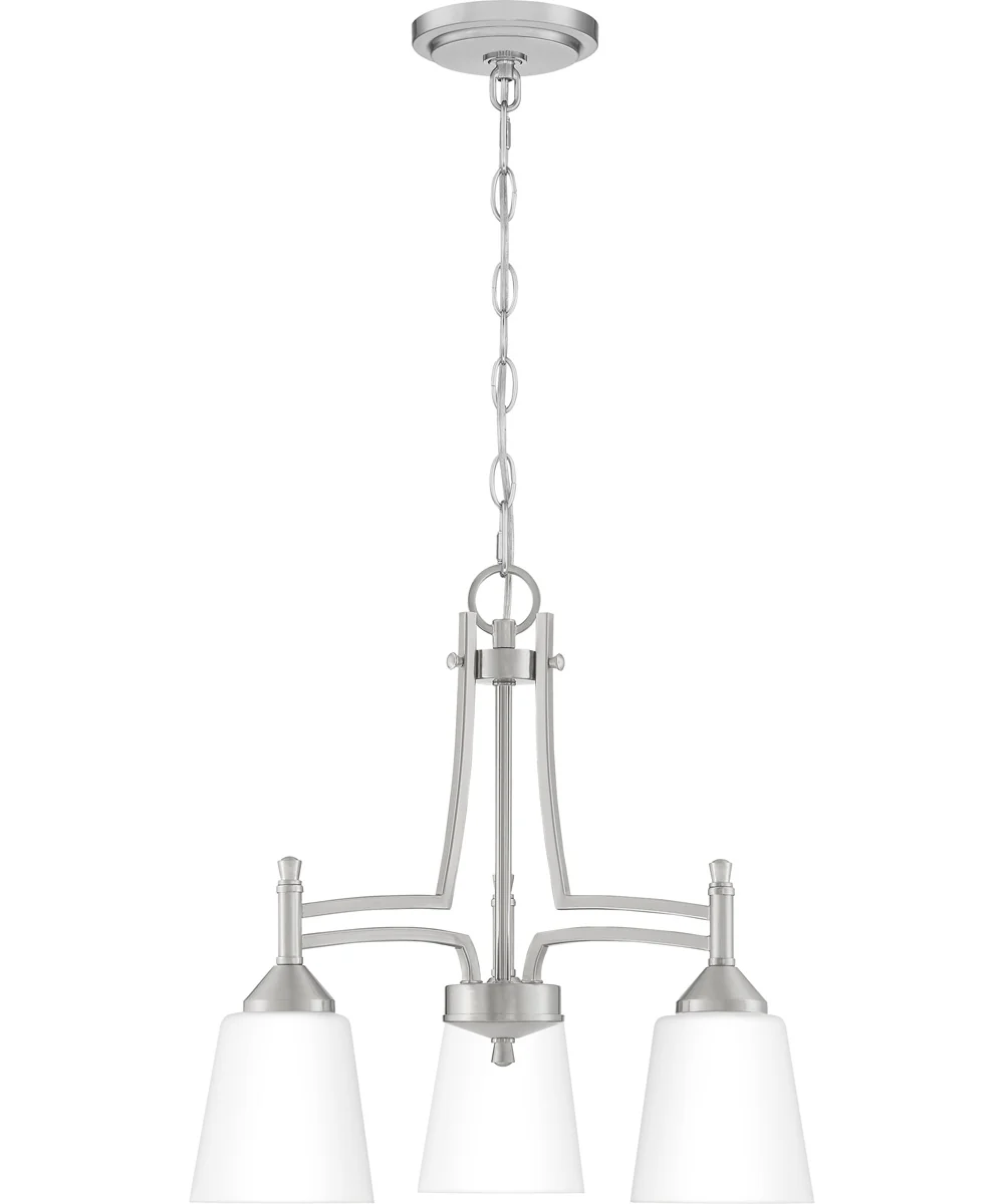 Billingsley 3-light Chandelier Brushed Nickel - Image 2