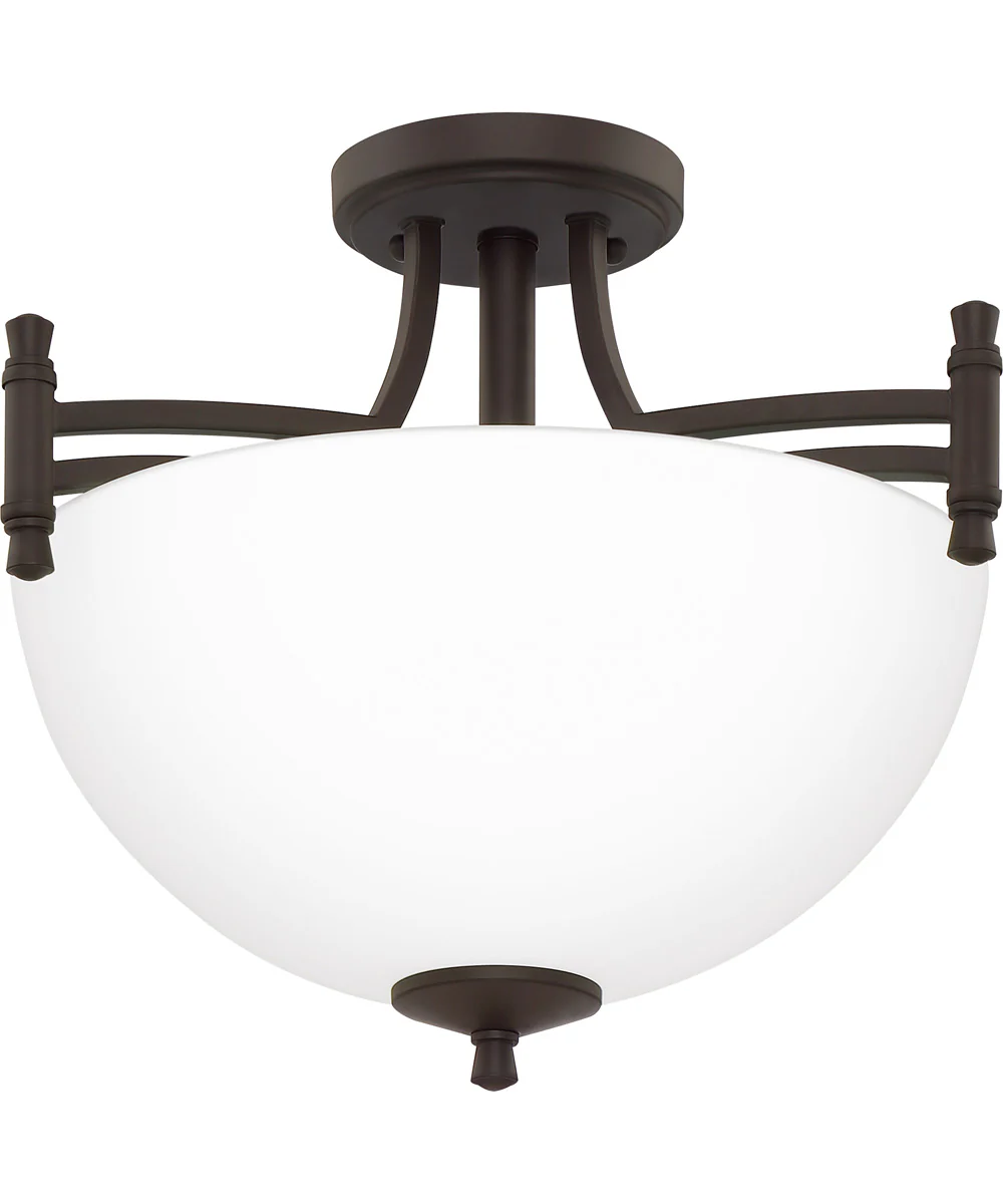 Billingsley Medium 2-light Semi Flush Mount Old Bronze - Image 4