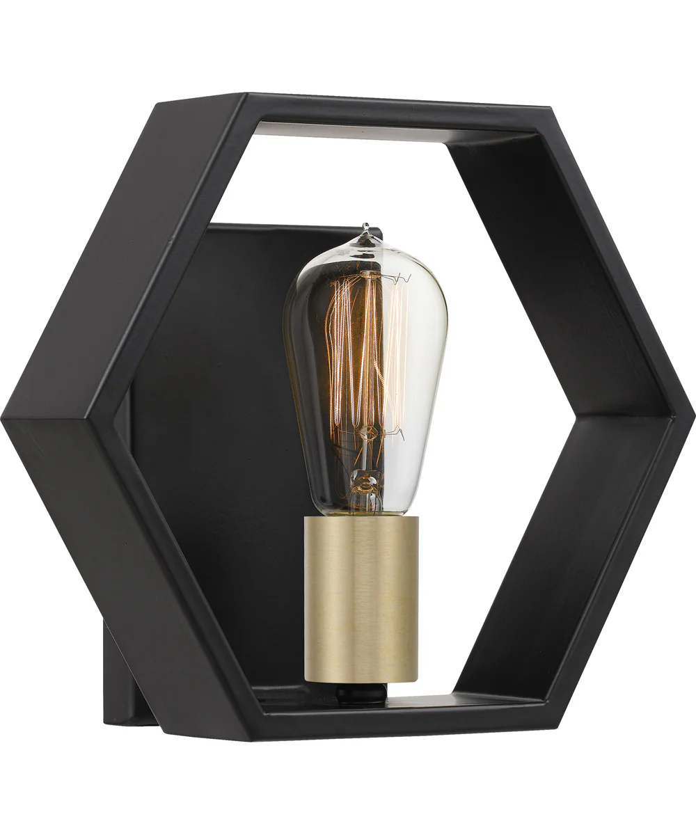 Bismarck Small 1-light Wall Sconce Earth Black